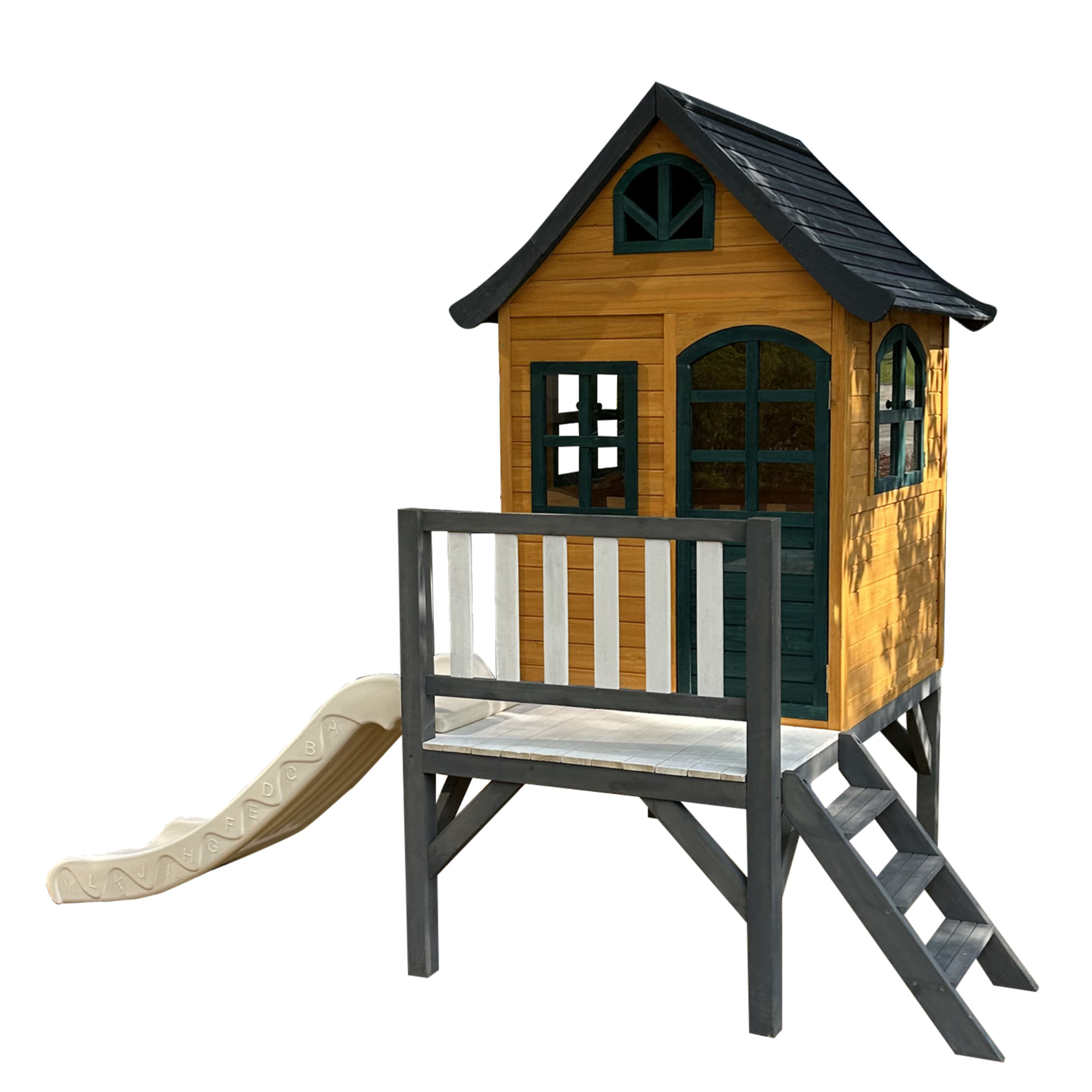 Kids Outdoor Treehouse - Уличный большой деревянный игровой комплекс для