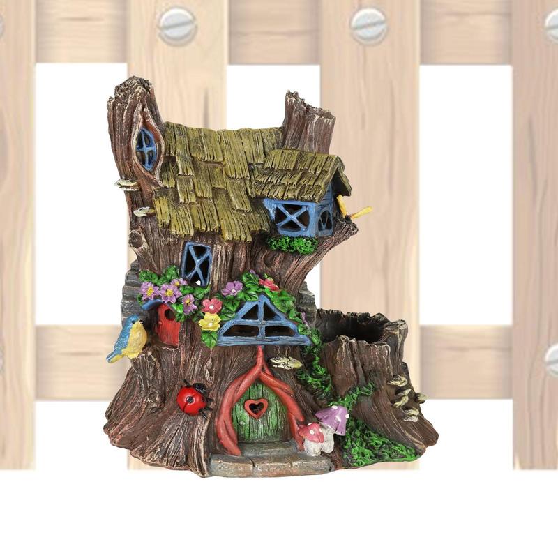 Kids Outdoor Fairy Garden - Декор с изображением лица дерева, уличный