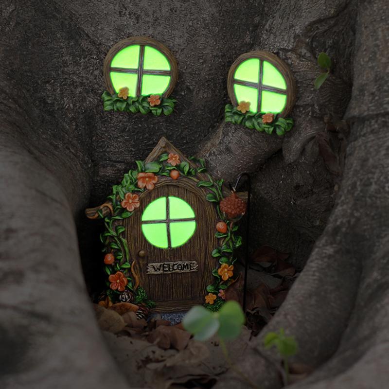 Kids Outdoor Fairy Garden - Набор из 5 светящихся в темноте