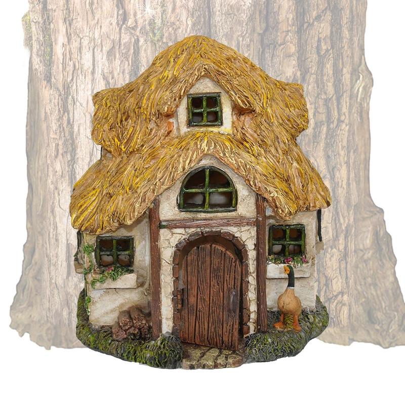 Kids Outdoor Fairy Garden - Сказочный садовый домик, деревянное лицо дерева,