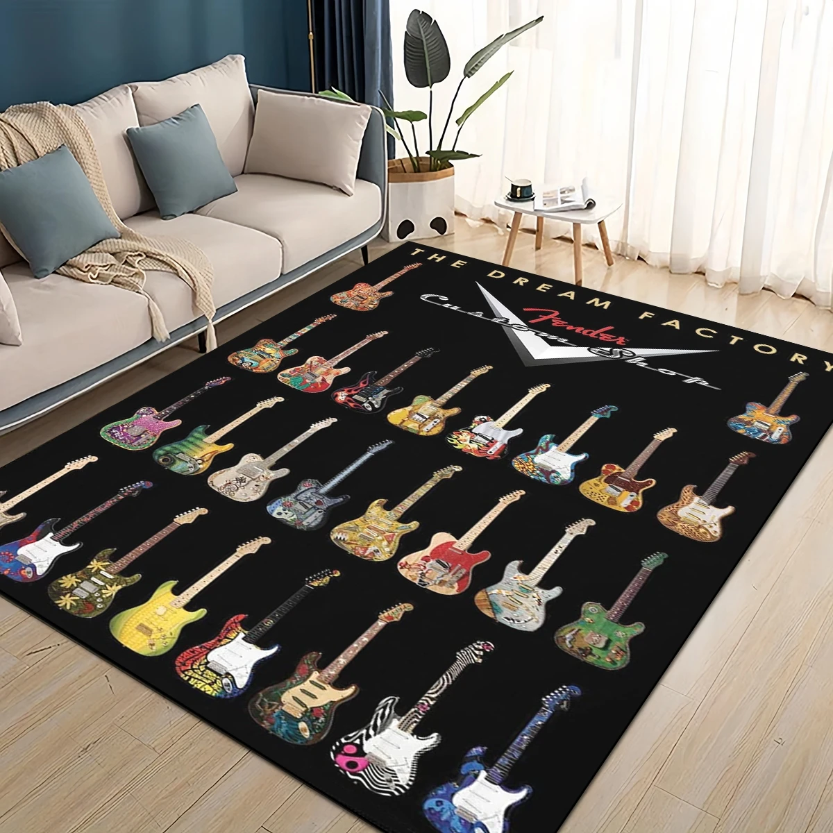 Kids Outdoor Instruments - 3D Ретро логотип Fender, гитарные инструменты,