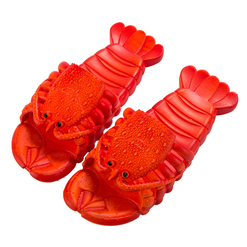 Kids Outdoor Shoes - Уникальные мультяшные тапочки-лобстеры из мягкого ПВХ