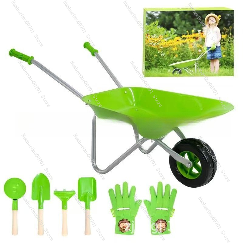 Kids Outdoor Playset - Детская уличная тачка, зеленый игровой набор