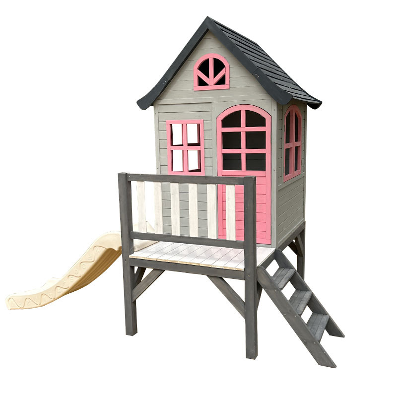Kids Outdoor Treehouse - Детский бревенчатый домик, дерево, уличный маленький,