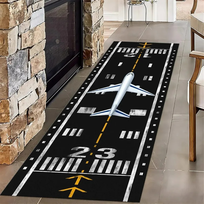 Kids Outdoor Mat Waterproof - Коврик VIKAMA с принтом авиационной взлетно-посадочной