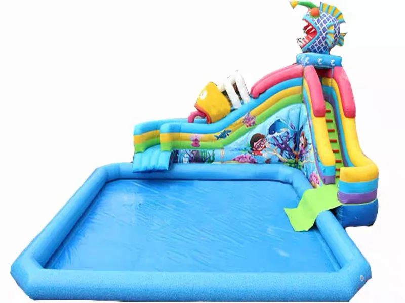 Kids Outdoor Venues - Коммерческий надувной аквапарк, прочная ПВХ-горка «Радуга»,