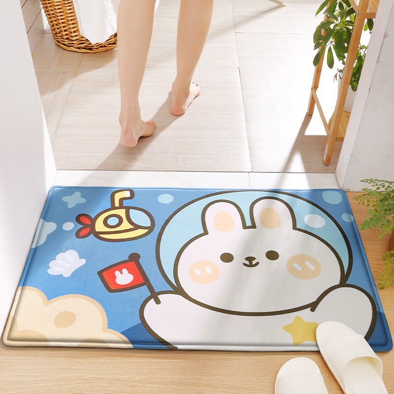 Kids Outdoor Mat Waterproof - Приветственный коврик с кроликом для входной