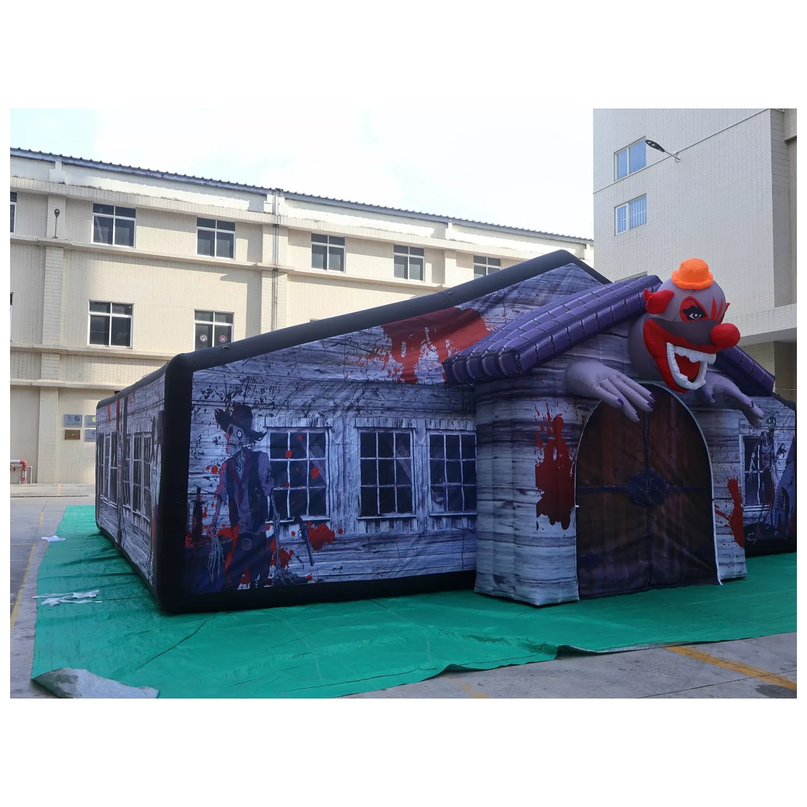 Большой серый надувной лабирин – обзор и цена Kids Outdoor Venues