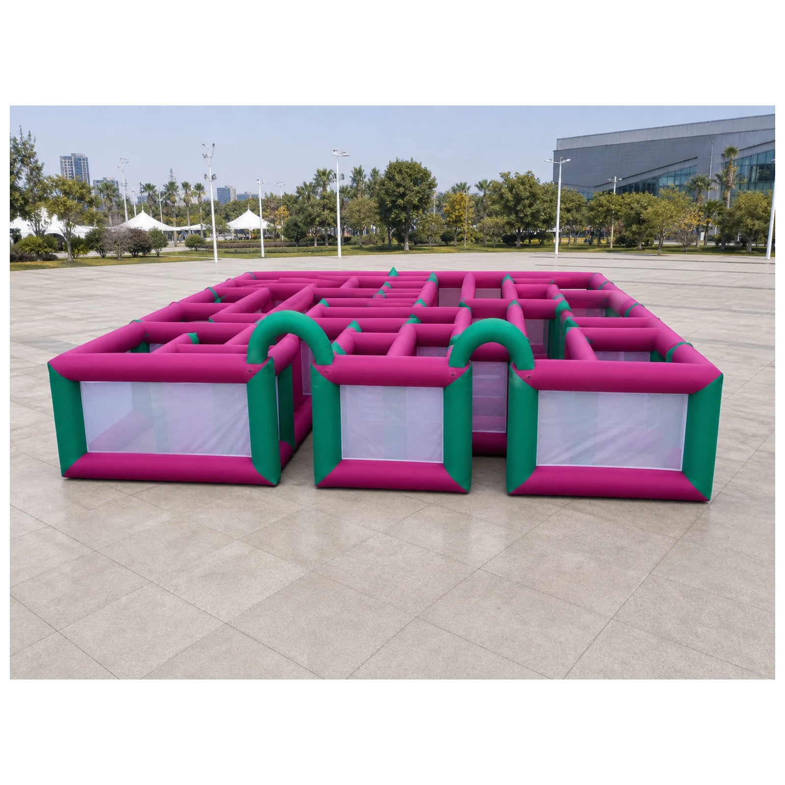 Большой надувной лабиринт из с – обзор и цена Kids Outdoor Venues