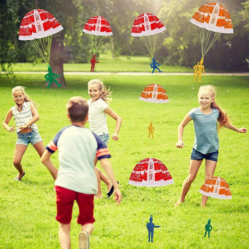 10/100 шт. парашютные игрушки  – обзор и цена Kids Outdoor Games Ideas
