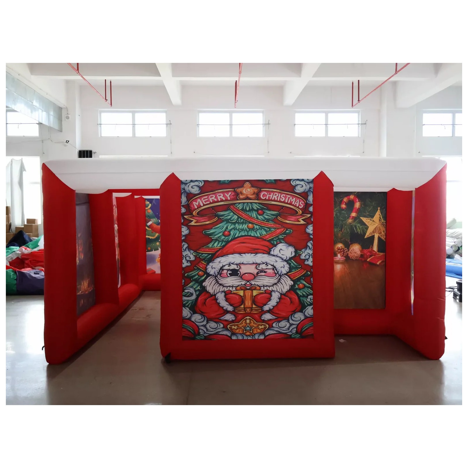 Надувной лабиринт с красным по – обзор и цена Kids Outdoor Venues
