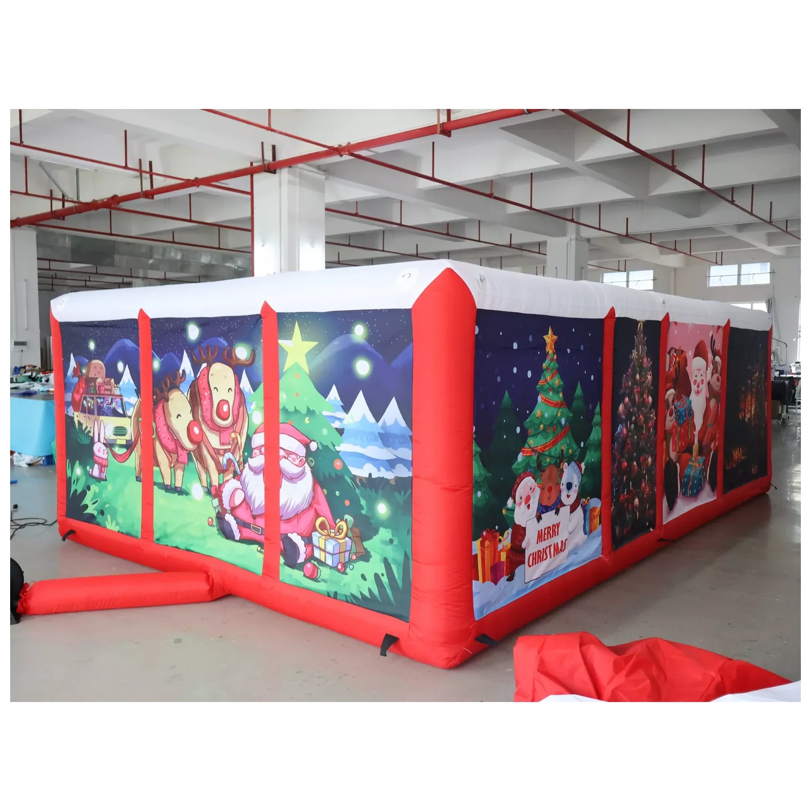 Надувной лабиринт с красным по – обзор и цена Kids Outdoor Venues